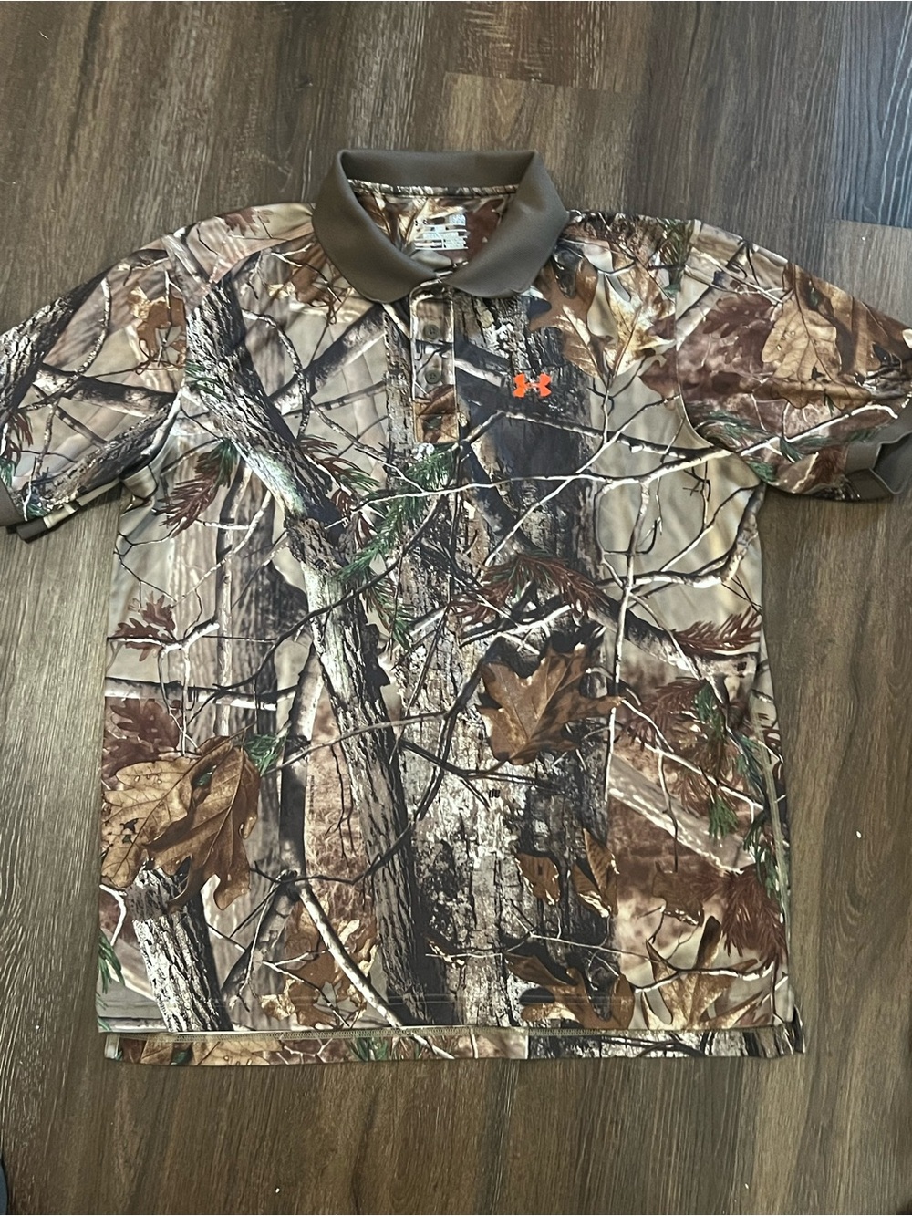 Under Armour Realtree Camo Performance Polo Shirt Men’s Large Loose